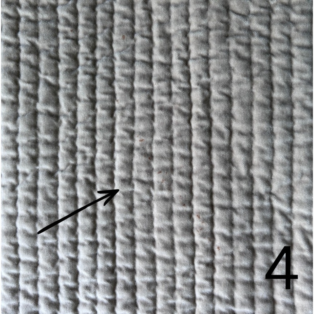 Pottery Barn Queen‎ Quilt Reversible Velvet Silk Cotton 90" x 94" Pick Stitch - Picture 7 of 14